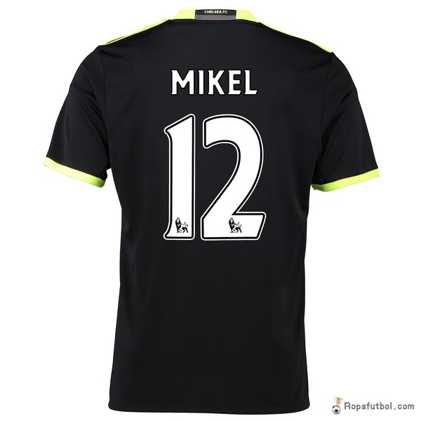 Camiseta Chelsea Replica Segunda Ropa Mikel 2016/17 Negro